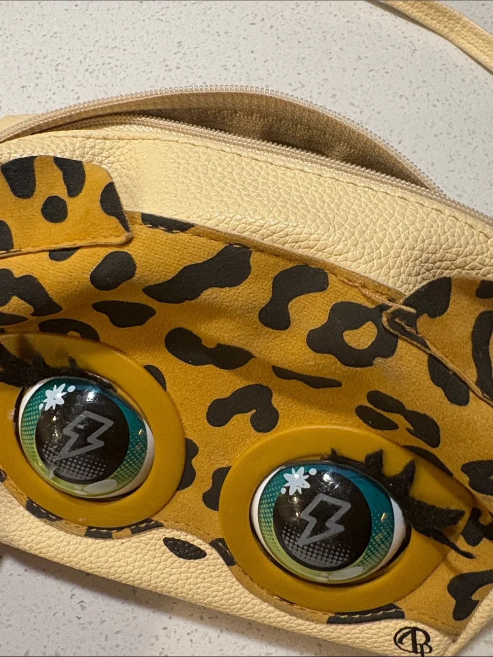Vintage Furby Eye Crossbody Bag - Yellow-STILL WORKS!
